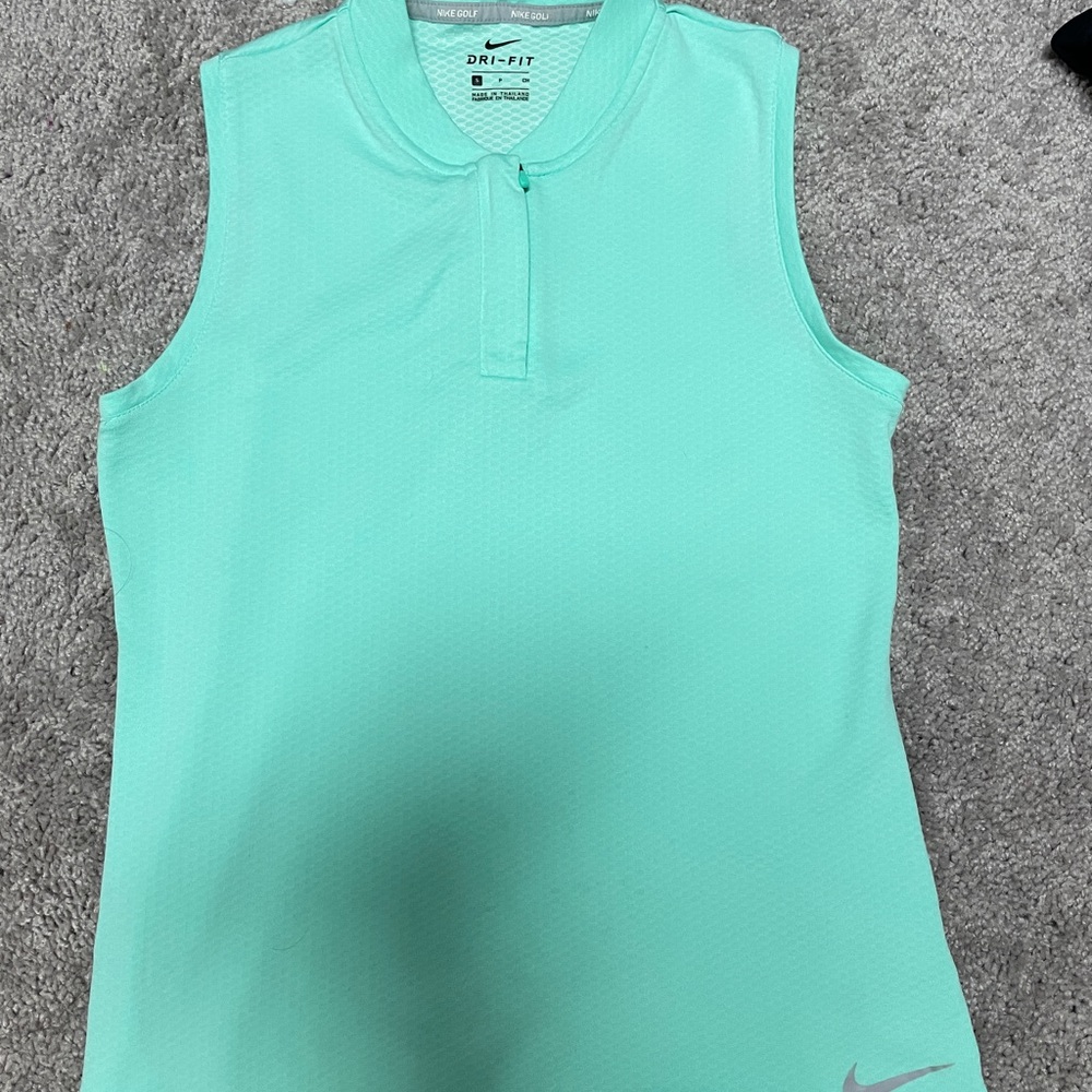 Nike Women's Sleeveless Dry Blade Polo - Lime Green